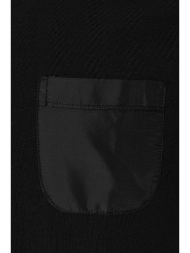 Comfortable Cotton Short Sleeve Men T-Shirt Black B101001B