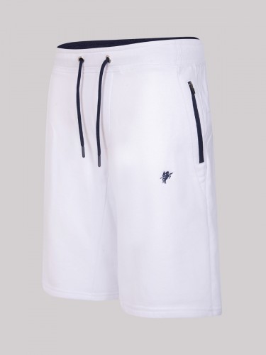 Comfortable Streetwear Men Summer Sweat Short Whıte B1050009W