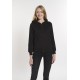 Women Long Sleeve Sweatshirt Black B1100001B