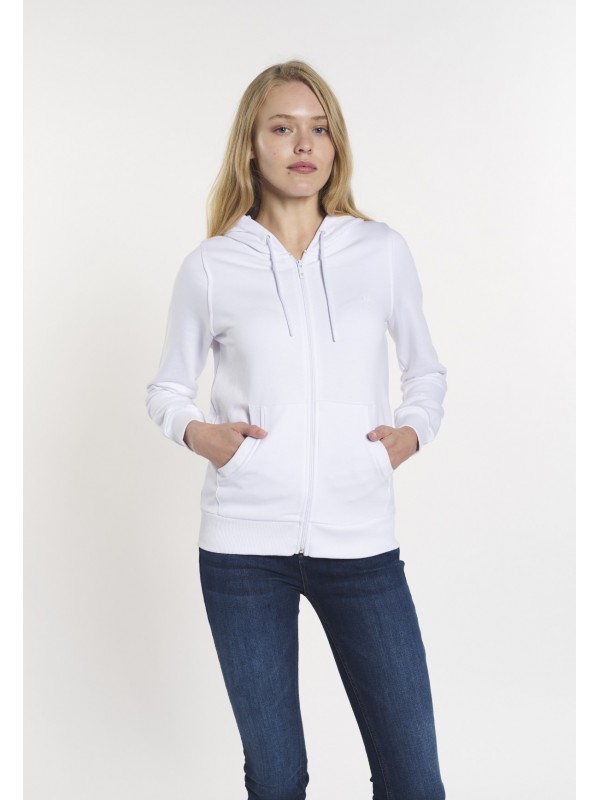Women Long Sleeve Sweatshirt Whıte B1100009W