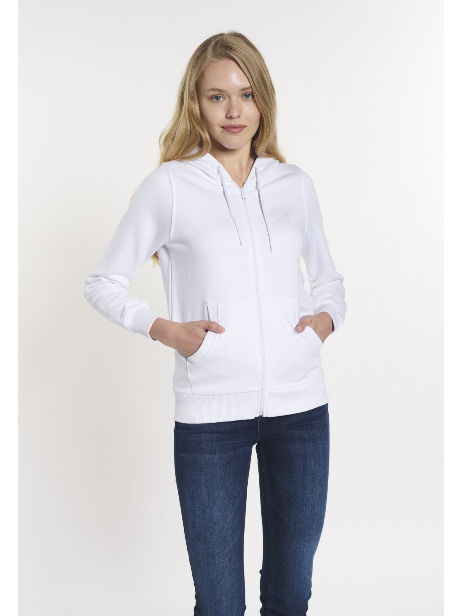 Women Long Sleeve Sweatshirt Whıte B1100009W