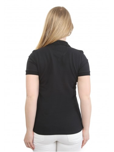 Women Black Polo Shirt B14715001B Black B14715001B