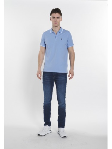 Men Polo Shirt Blue B1880003B