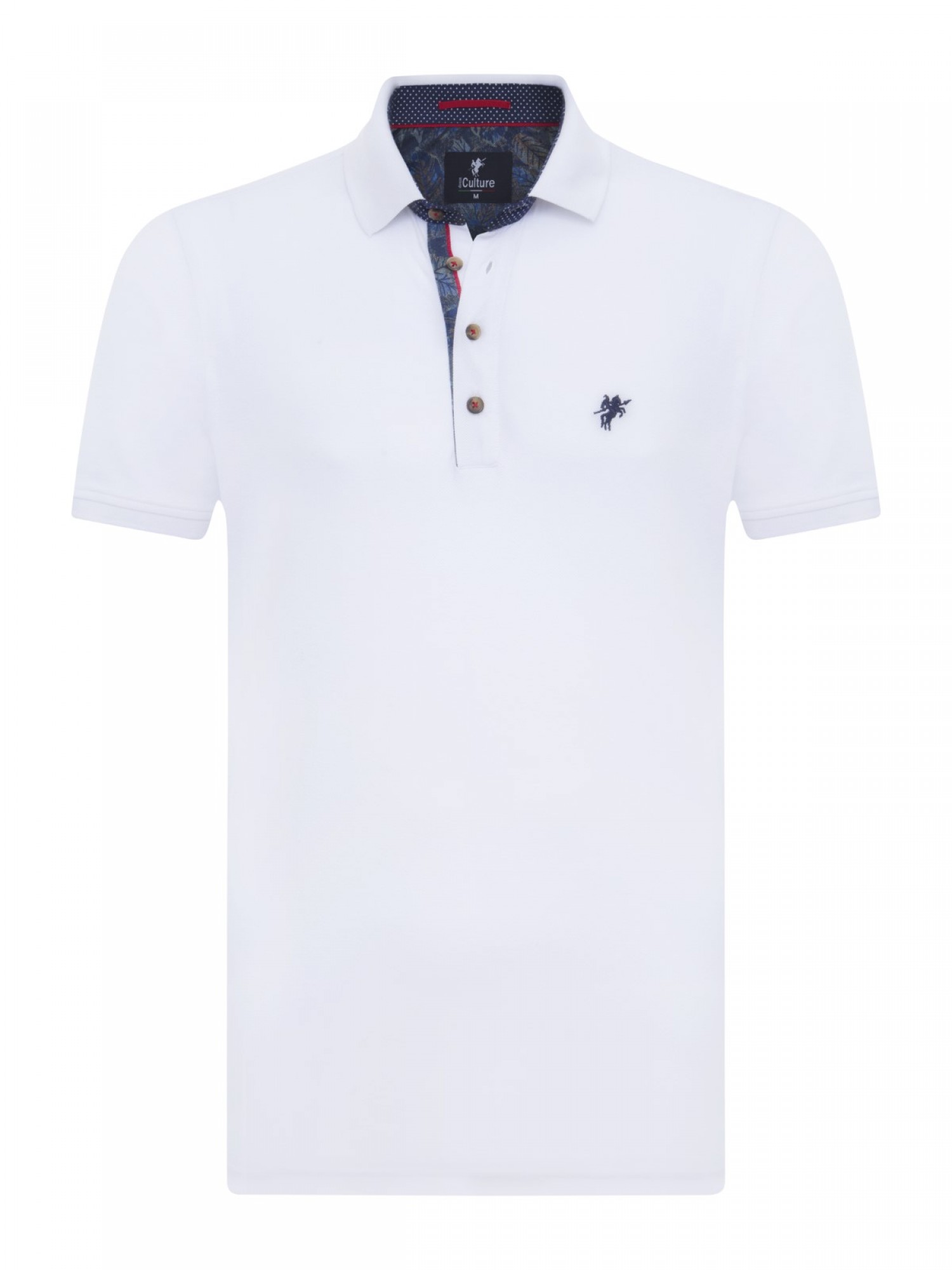 Men's Pique Polo Shirt Whıte B2153009W