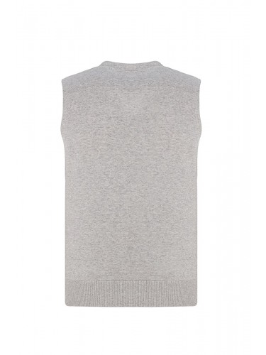 Men's Knit Vest Gray B35147013G