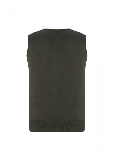 Men's Knit Vest Khakı B35147022K