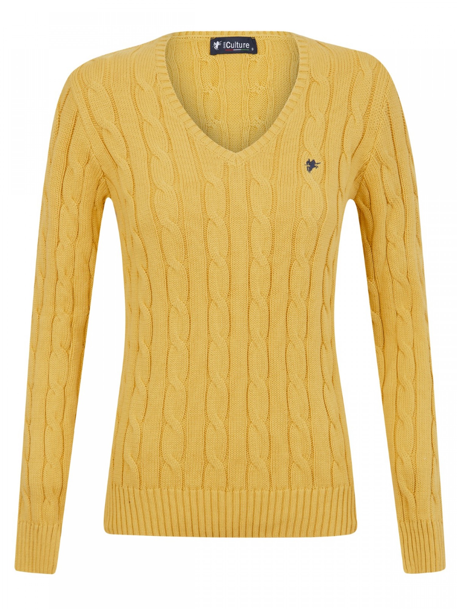 Women Pullover Yellow B38112015G