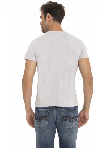 Men's Round Neck T-Shirt Gray B401013G