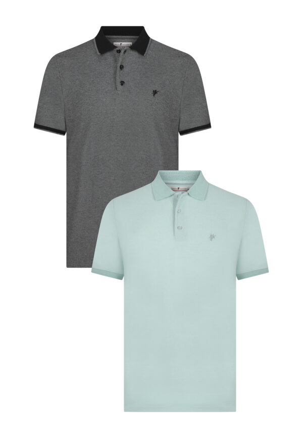 2er pack polo shirt MOE